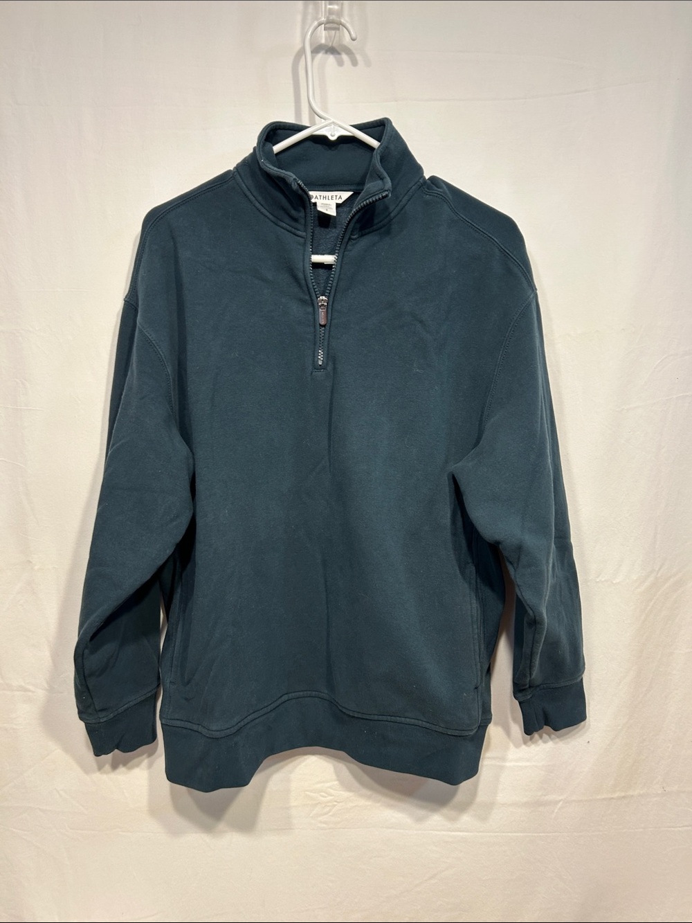 Athleta Seasoft Teal Half-Zip Pullover